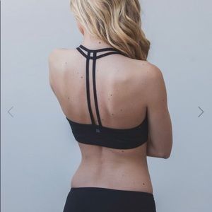 Montiel Teardrop Sports Bra in Black